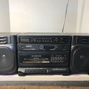 Vintage Sanyo Radio Ghetto Blaster Am / Fm Stereo Boombox 1980s Cool ...