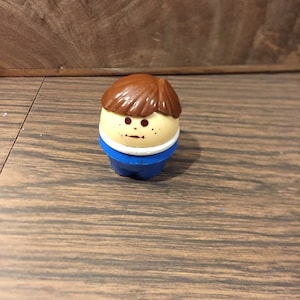 Vintage 1990s Little Tikes Chubby Figure - Boy Brown Hair and Freckles, 90&#39;s Little Tykes Vintage Lot 5