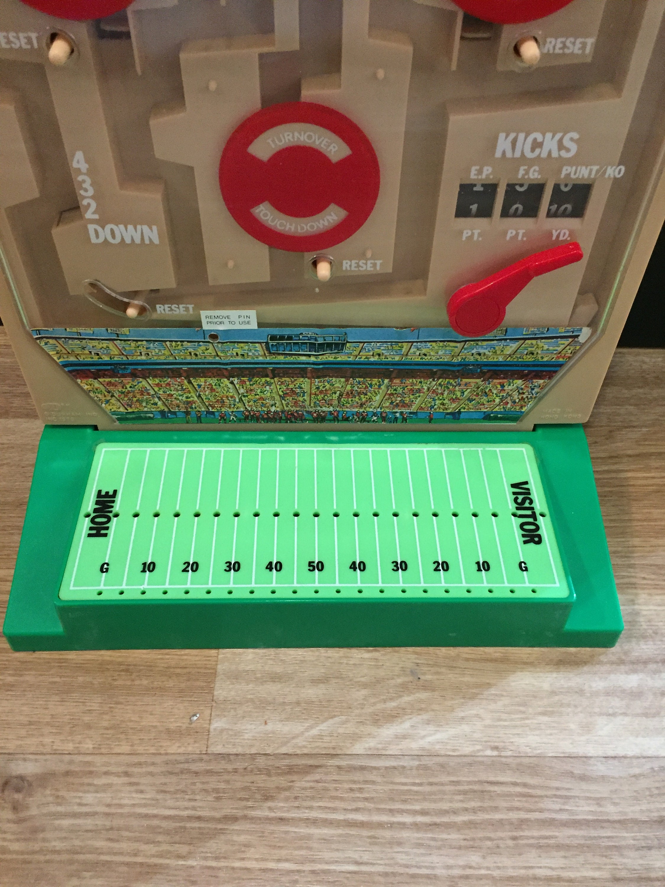 Vintage Durham's Pro Football Upright Pinball Game Toy Etsy