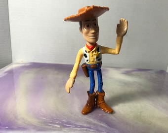 Disney Pixar Toy Story vintage - Statuetta in PVC - Sceriffo Woody da 5 pollici - Rara statuetta vintage Toy Story per decorare la torta, anni '90