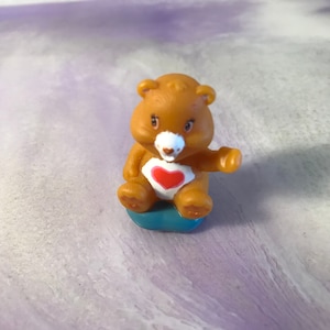 Care Bears Tenderheart Bear Miniature Figure Cake Topper! Used Played With Figure