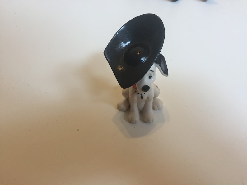 Vintage Disney 101 Dalmations Dog with Pirate Buccaneer Hat PVC Cake Topper Rare Vintage Toy Fun Vintage Toy!