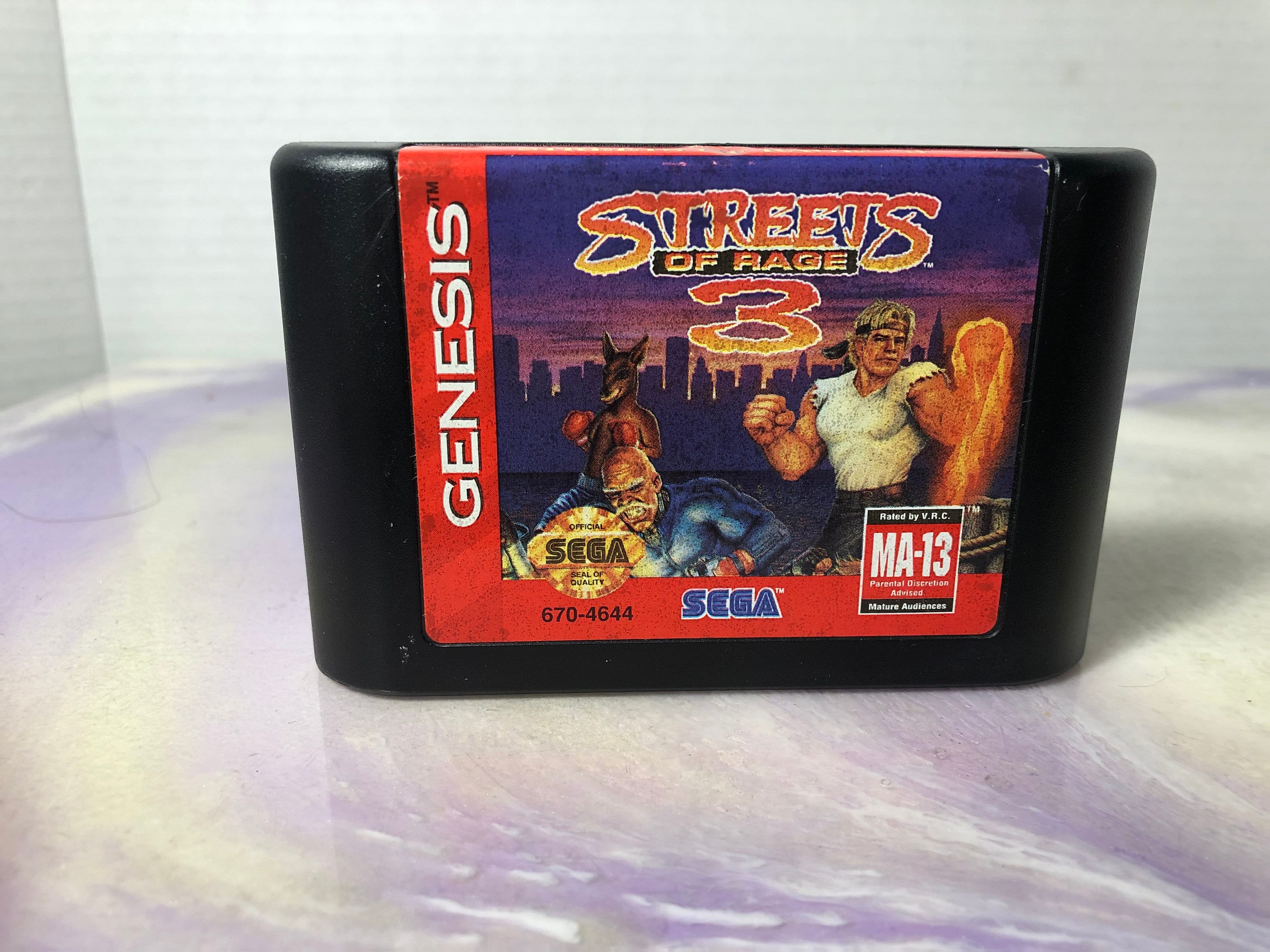 Vintage Streets of Rage Game for Sega Genesis Rare Vintage