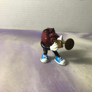 Rare Vintage Nostalgia Calrab California Raisins Figure Trumpet Player dance raisin PVC figure Applause