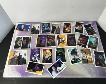 Lote de 25 adesivos vintage Baio Space Jam de 1996, adesivos de filmes Michael Jordan e Warner Brothers - novos