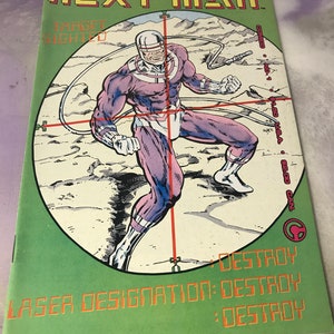Vintage Comico Comics - Next Man #1 1980s First Issue  Rare Vintage Comic - 80's Nostalgia
