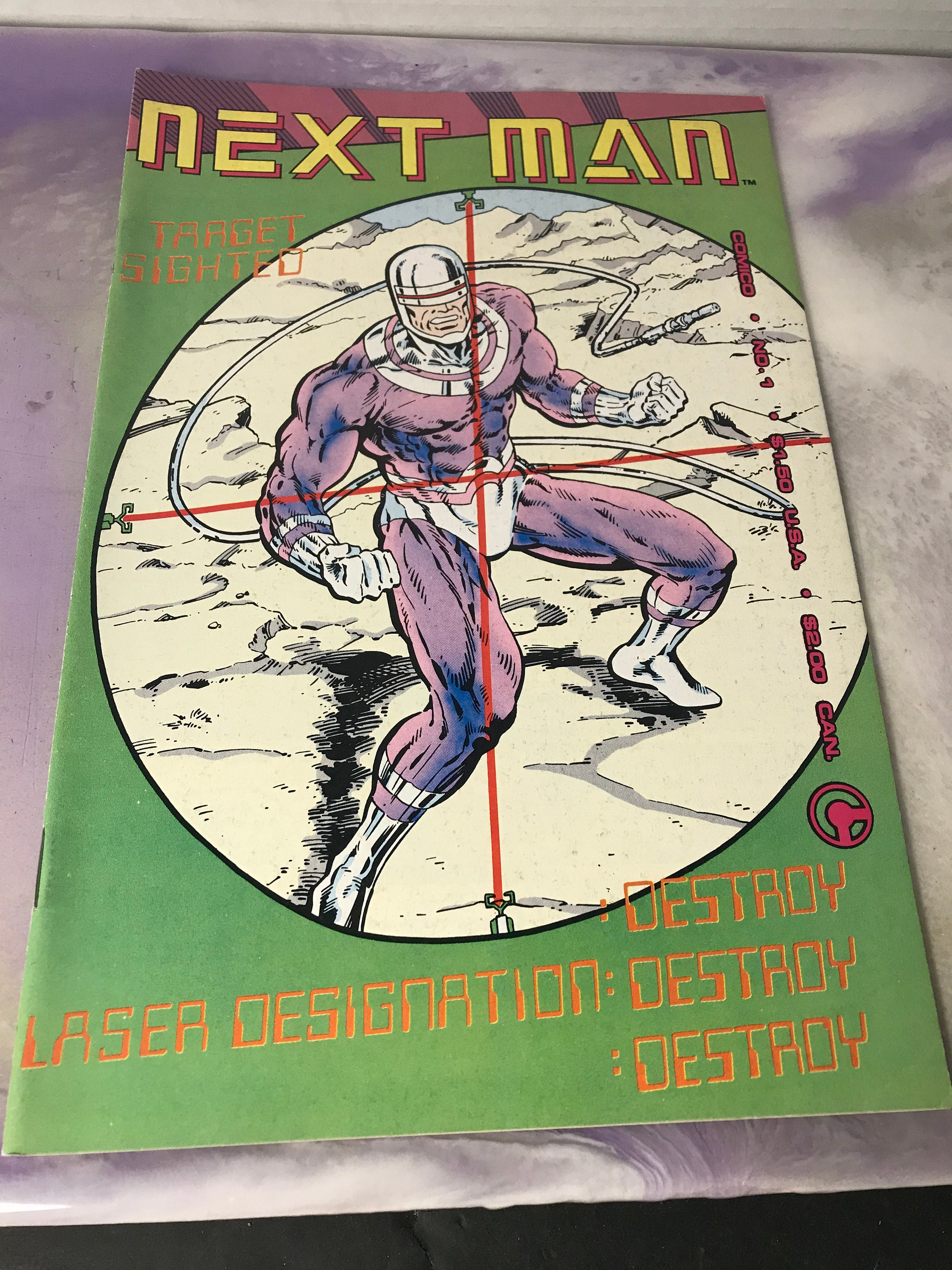 Vintage Comico Comics - Next Man #1 1980s First Issue Rare
