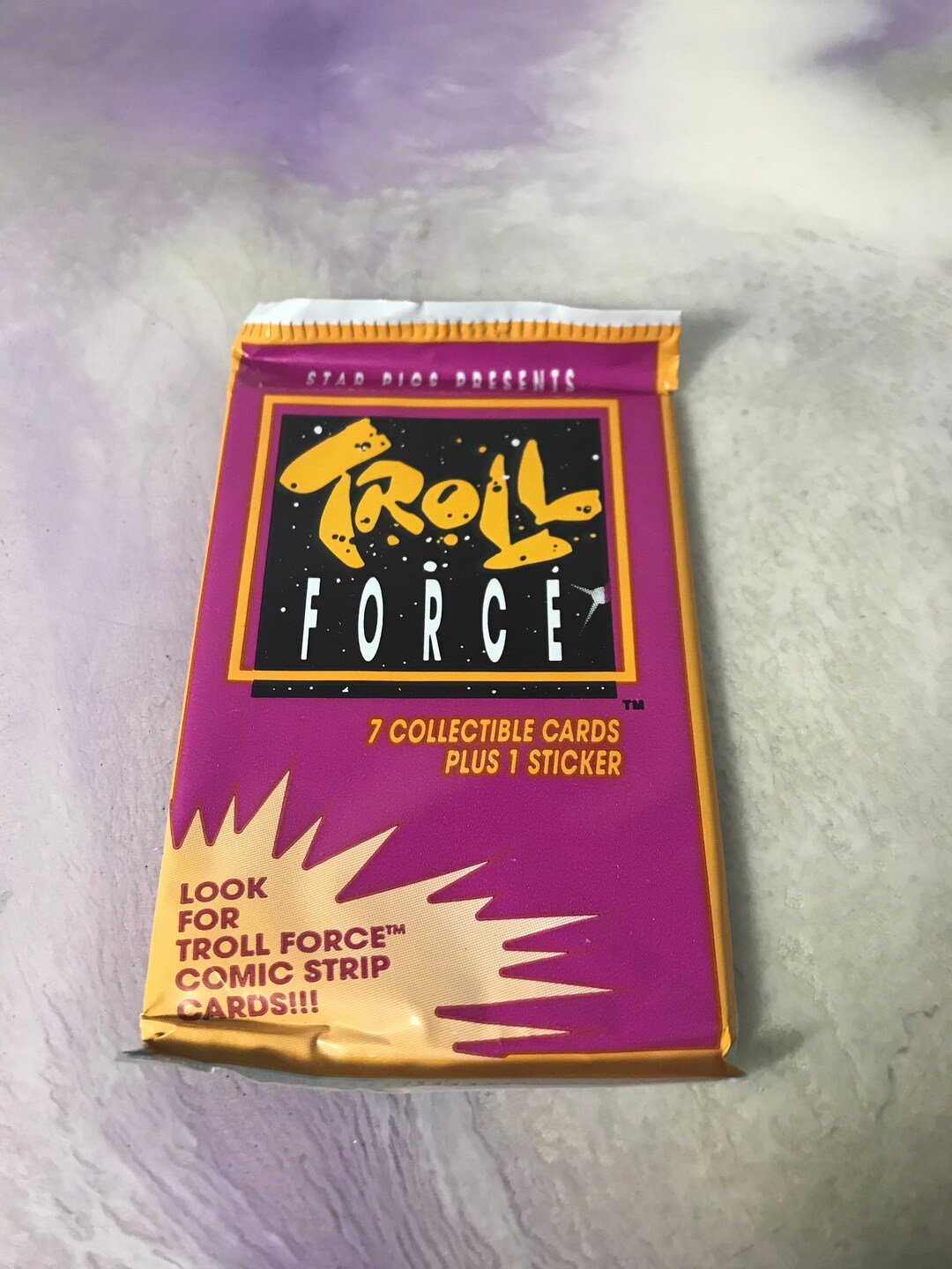 Vintage 1990's Troll Force Cartoon TV Show 1992 Trading Card Pack Brand ...