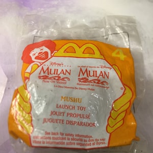 Vintage Disney Mulan McDonalds Toy - WUSHU Launch Toy Cake Topper Rare Vintage Toy! Fun Vintage Toy! NEW