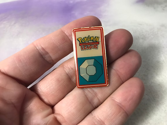 Vintage 1999 Pokemon Trading Card Game League Pin Gym Badge