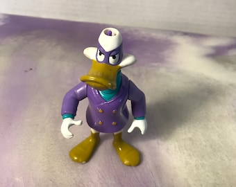 Rare Darkwing Duck Playmates Darking Duck - Missing Hat Figure Vintage Loose Action Figure Hasbro 1991 Vintage Fun toy!