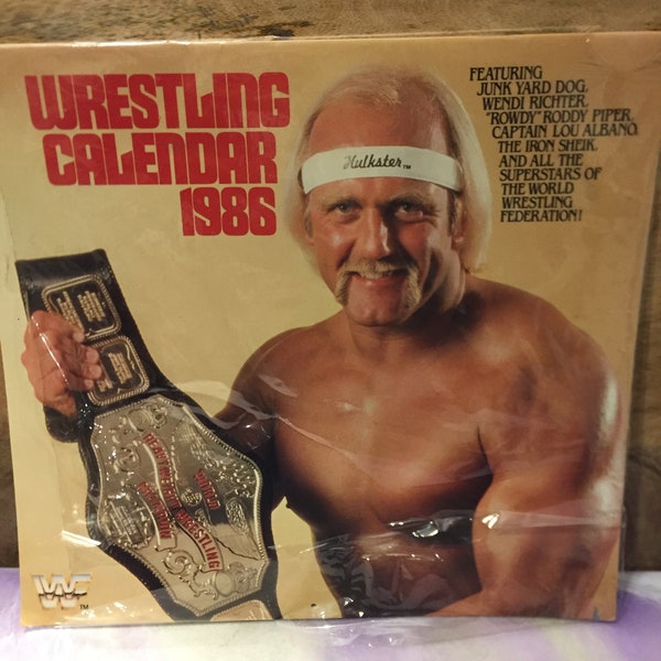 Hulk Hogan Calendar Etsy