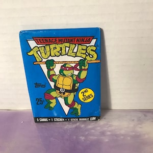Vintage - BRAND NEW - 1990 TMNT Series 2 - Teenage Mutant Ninja Turtles Trading Cards Pack - Awesome 80s/ 90s Nostalgia!