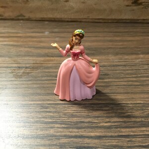 Vintage Disney's Beauty and the Beast PVC Figure - Belle Pink Dress - Rare PVC Cake Topper Figure - 90s Lot 2