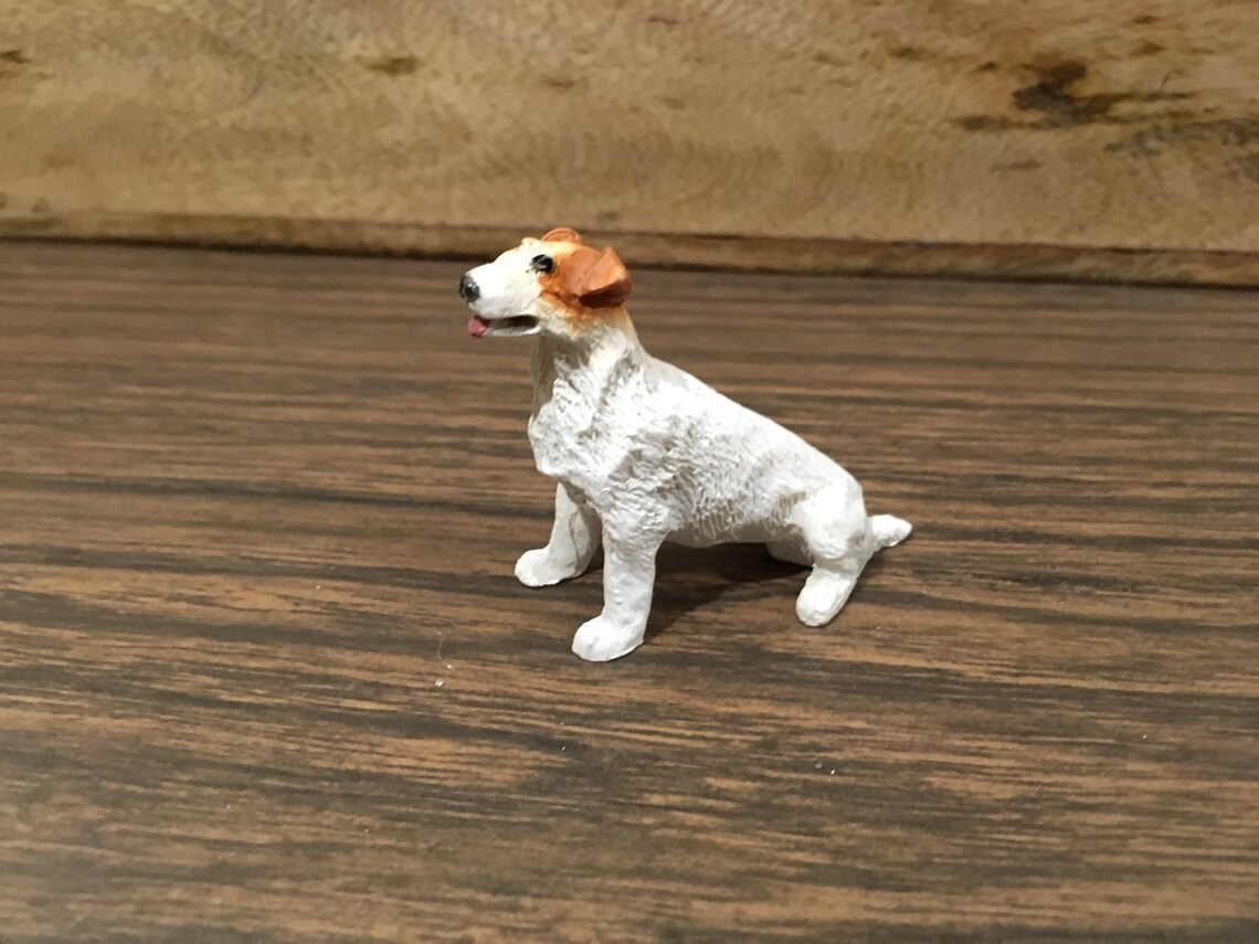 Vintage Mini Ceramic Jack Russel Terrier Dog Puppy Figurine - Etsy