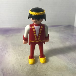 Vintage Playmobil - Queen with Red and Yellow Outfit Figure- 90&#39;s Playmobil Set Figures - Rare Vintage Nostalgia