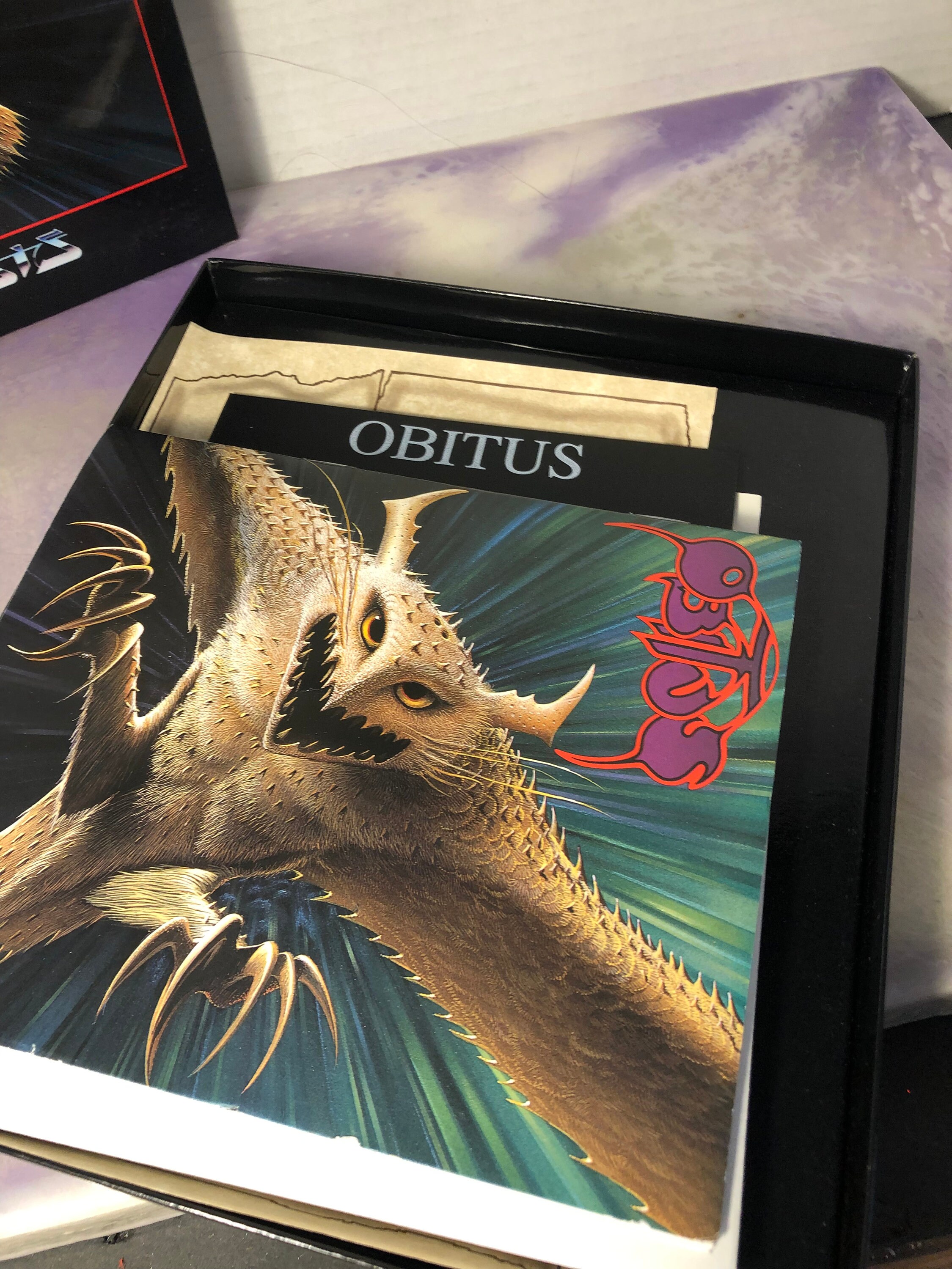 Vintage OBITUS PC Computer Game 3.5" Disks Psygnosis 1991 - Awesome ...