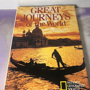 Vintage National Geographic Society Hardcover Buch - Die großen Reisen der Welt - Großartige Vintage National Geographic Nostalgie
