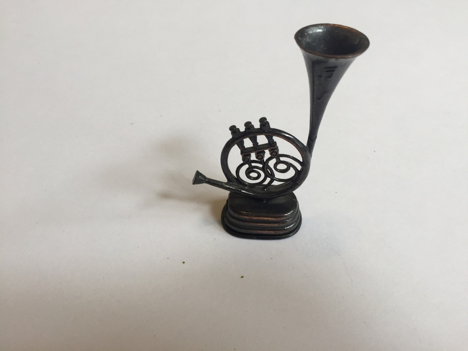 Vintage Die Cast Steel French Horn Pencil Sharpener Rare Etsy