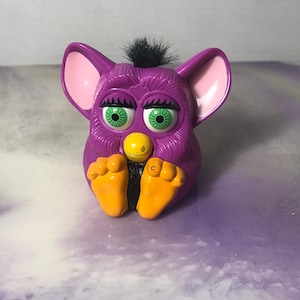 Vintage 90&#39;s Mcdonalds Purple Furby Toy - Rare Vintage Mcdonalds Furby Happy Meal Toy