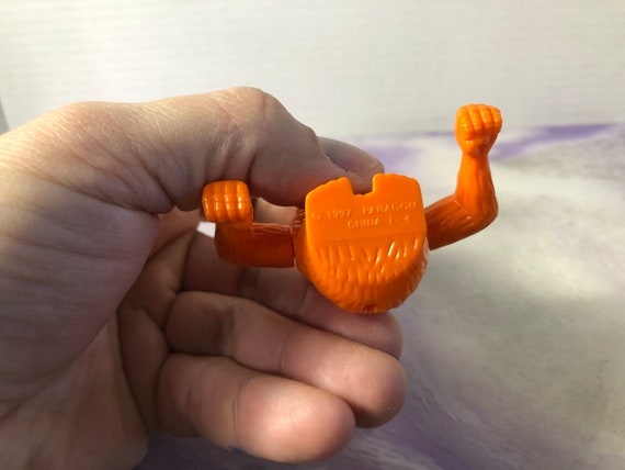 Vintage 1997 Paragon Inc - Wind up Orange Gorilla - Rare Vintage