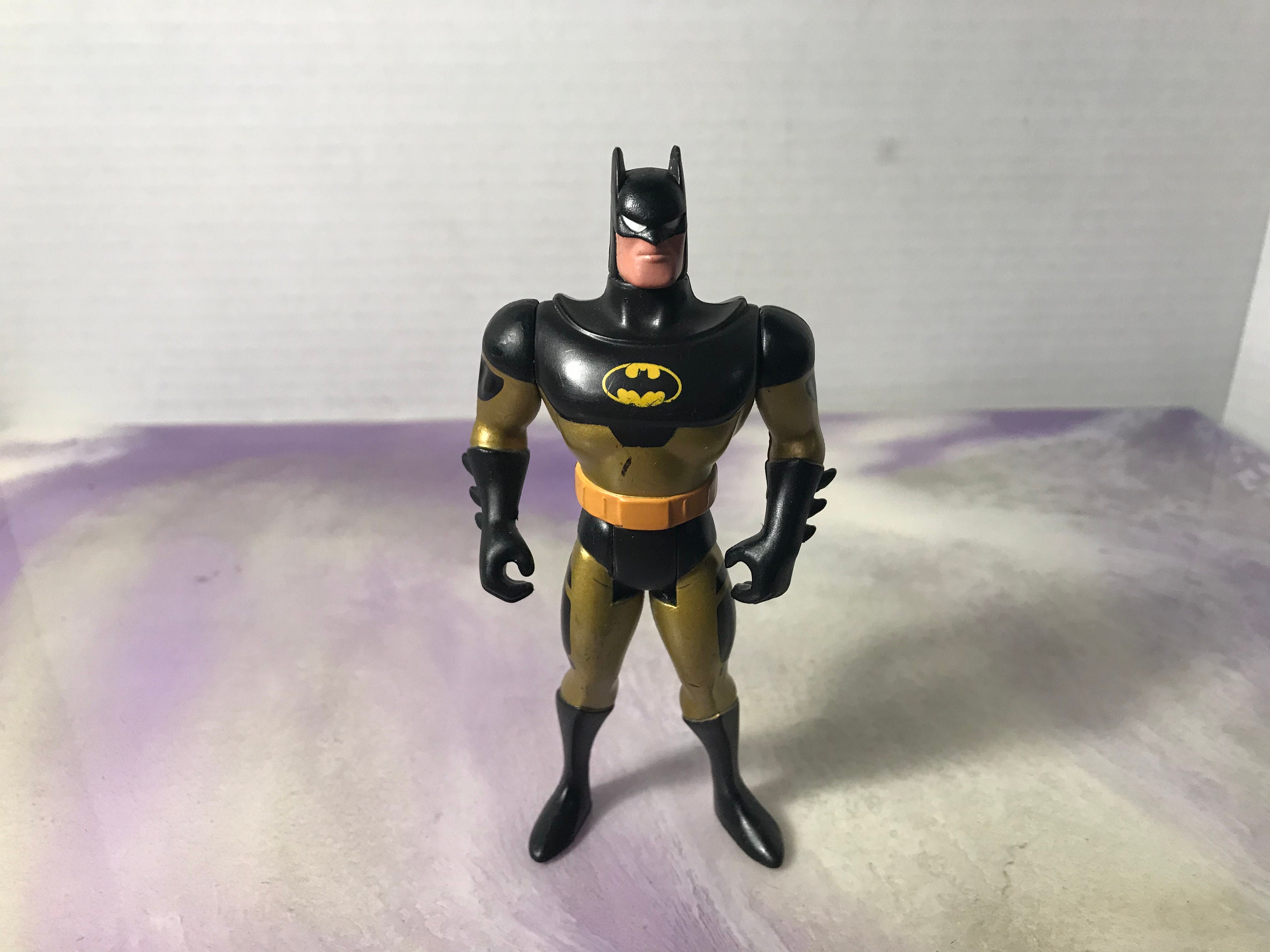 Vintage 1994 Kenner Batman Figure Black and Gold Outfit Batman - Etsy
