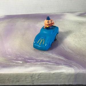 Vintage 80&#39;s McDonald&#39;s Officer Big Mac Pull Back Action Toy Car Rare Fun Collectible Toy, Nostalgia