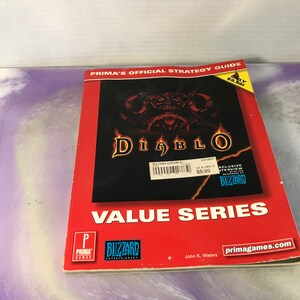 Vintage Diablo Official PC Strategy Guide Blizzard Games book John Waters Prima 1997 - Cool Item
