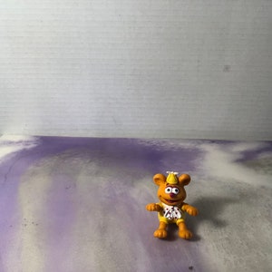 Vintage 1986 Muppet Babies Fozzie the Bear PVC Figure Cake Topper 2 1/2 inches Rare Vintage Figure