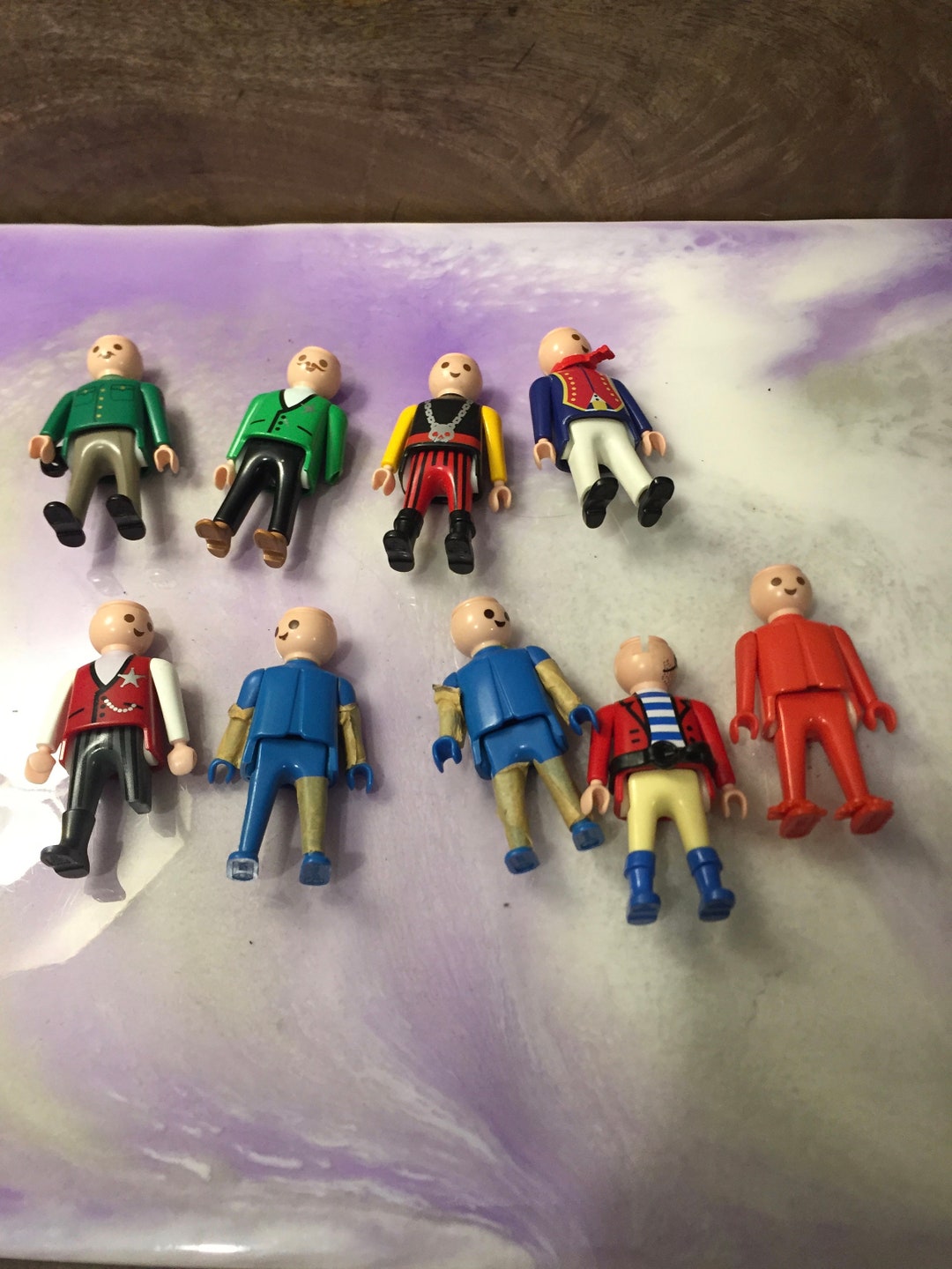 PLAYMOBIL LOT THÈME espace 8 personnages astronautes EUR 18,00
