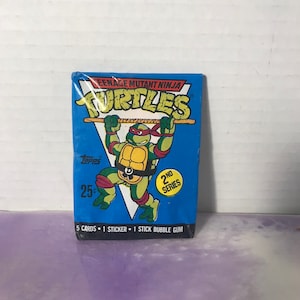Vintage - BRAND NEW - 1990 TMNT Series 2 - Teenage Mutant Ninja Turtles Trading Cards Pack - Awesome 80s/ 90s Nostalgia!