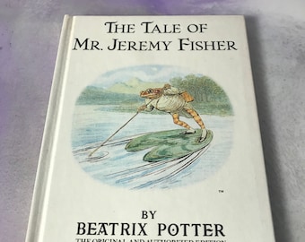 Vintage The Tale of Mr Jeremy Fisher - By Beatrix Potter - Children's Story Hardcover Book - Vintage Peter Rabbit Nostalgia