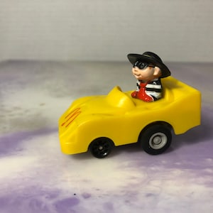 Vintage 80&#39;s McDonald&#39;s Hamburgler Pull Back Action Toy Car Rare Fun Collectible Toy, Nostalgia