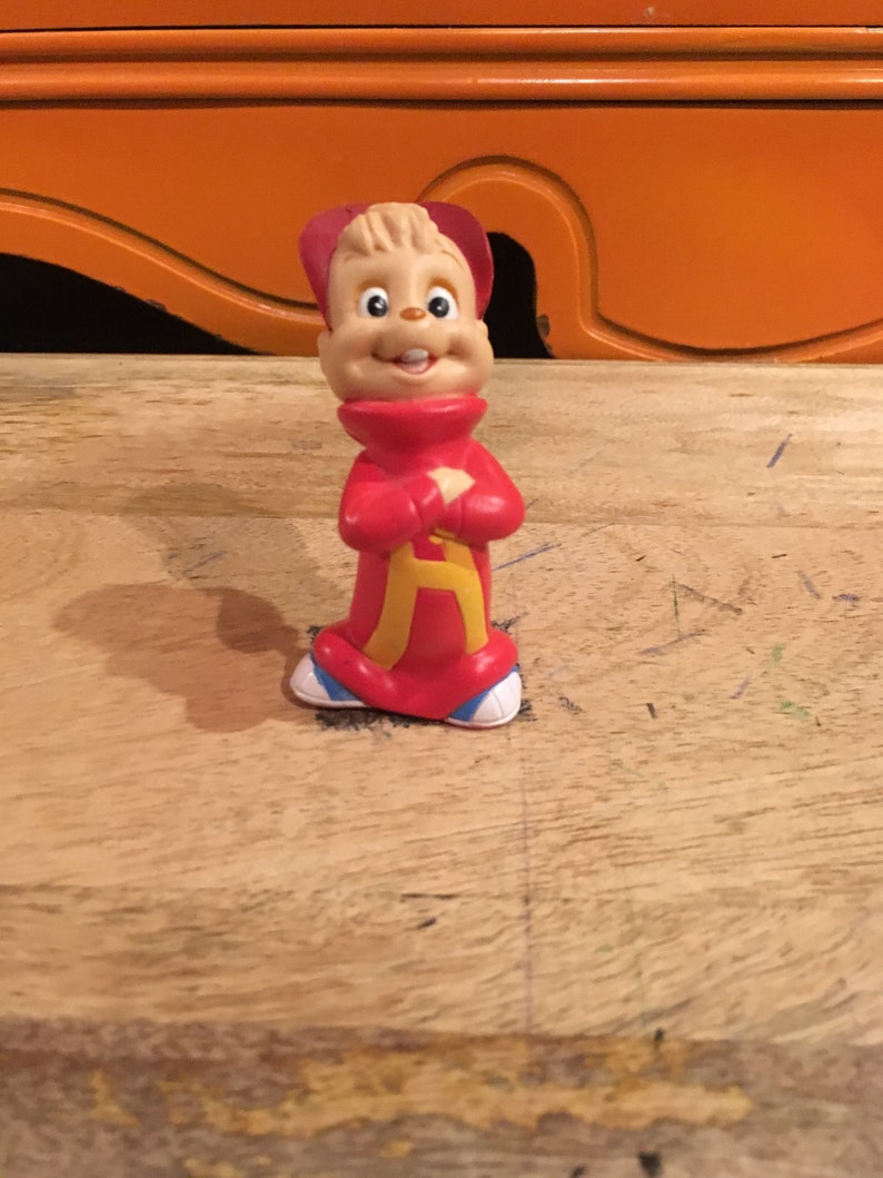 Vintage Alvin and the Chipmunks 1991 Figure ToyCake Topper Alvin the Chipmunk Figure Lot 2