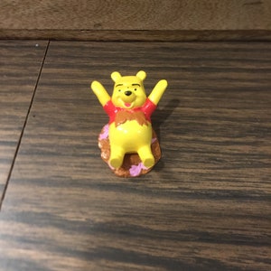 Vintage Winnie the Pooh - Pooh Bear Laying in Honey Mini Figure PVC Cake Topper Figure - 1990&#39;s Vintage Winnie the Pooh Toy Lot 3