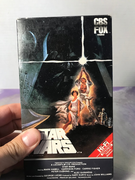 Vintage Star Wars Original VHS CBS Fox Red Label Video