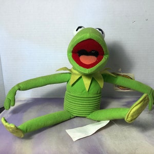 Vintage Rare KERMIT Frog Muppets SLINKY Plush Doll Neat Slinky Toy Themed  Vintage Stuffed Animal 