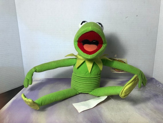 Vintage Rare KERMIT Frog Muppets SLINKY Peluche Poupée Neat Slinky