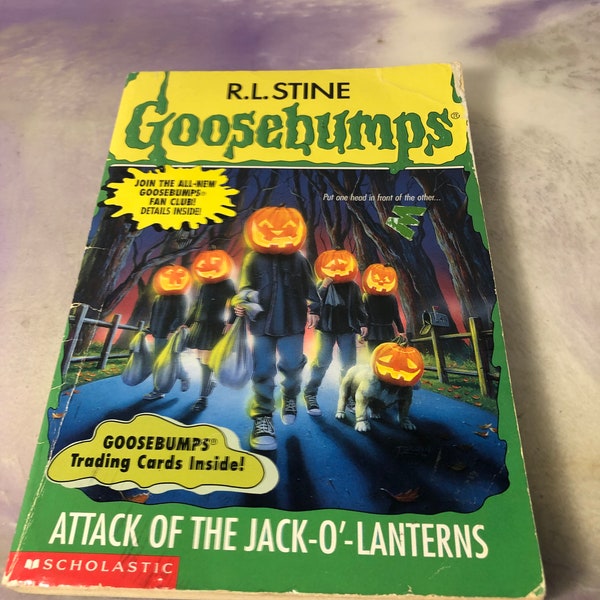 Vintage Attack of the Jack - O - Lanterns (Goosebumps ) by R.L. Stine (Paperback book) - Vintage 90's Kids Novel -