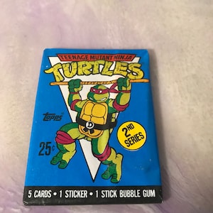 Vintage - GLOEDNIEUW - 1990 TMNT Series 2 - Teenage Mutant Ninja Turtles Trading Cards Pack - Awesome 80s / 90s Nostalgia!