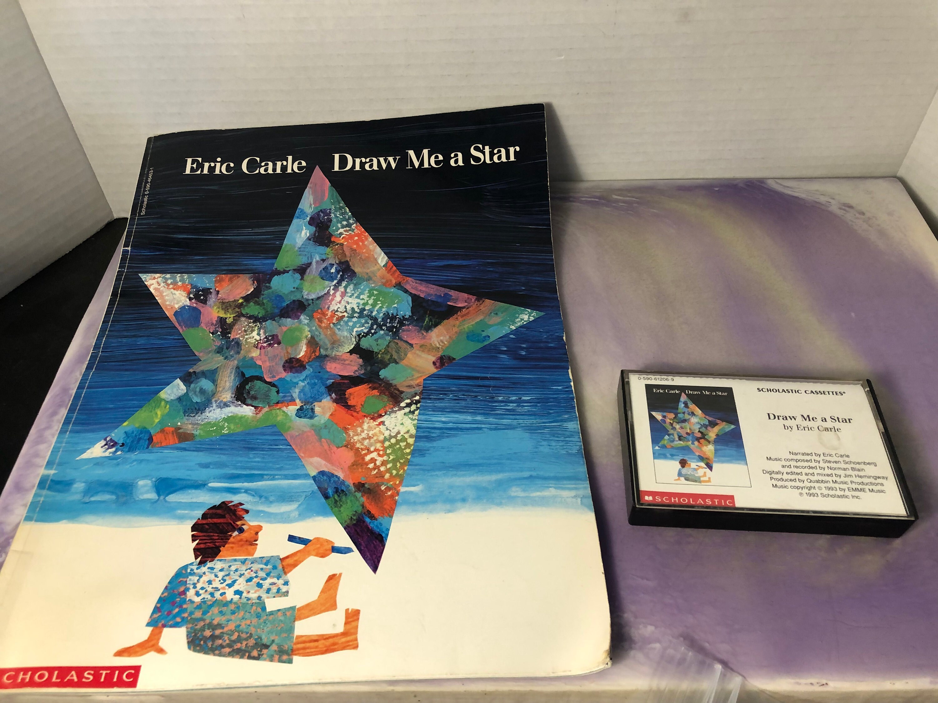 Vintage Draw Me a Star - Eric Carle - Book and Tape Combo