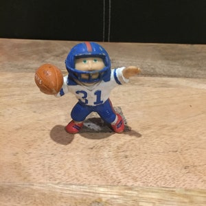 Vintage  Cabbage Patch Girl PVC Figure Football Player Rare Vintage Figure - Cake Topper - 80&#39;s Nostalgia