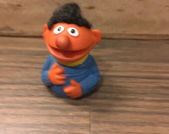 Vintage Sesame Street ERNIE Figure PVC Cake Topper Rare Vintage Toy! Sesame Street figure!