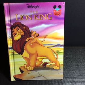 Vintage 1994 Wonderful World of Reading - Disney&#39;s The Lion King - Hardcover Children&#39;s Book - Grolier