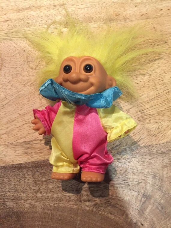 troll doll with blonde hair