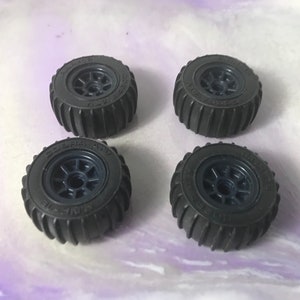 Vintage GI Joe Cobra Ferret Wheels Set  - Vintage Hasbro ARAH 1980&#39;s Vehicle Part - Rare Vintage GI Joe Vehicle