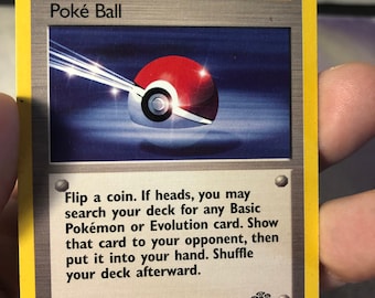 Vintage Pokemon Trading Card Game 1999 Poke Ball Trainer Card 64/64 | Jungle Set | Rare NON-HOLO |pokemon WOTC - Used Played With - Etsy Vintage Pokemon Trading Card Game 1999 Poke Ball Trainer Card 64/64 | Jungle Set | Rare NON-HOLO |pokemon WOTC - Used Played With - Etsy