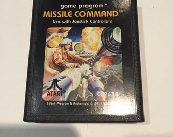 Vintage 1980s Atari Video Game System MISSILE COMMAND - Rare Vintage Video Game Collectible