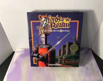Vintage Lords of the Realm - 1994 - PC - DOS - Complete -  3.5 floppy - Rare Vintage 90's Computer Game - Great Shape