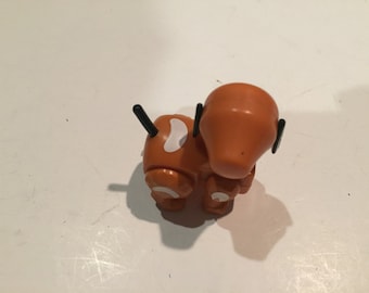 Personaggio di cane Fisher Price Little People usato, anni '60-'70 - Accessorio vintage per animali della famiglia Little People